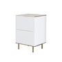 Hanah Home Imaj - Mármol Blanco y Dorado